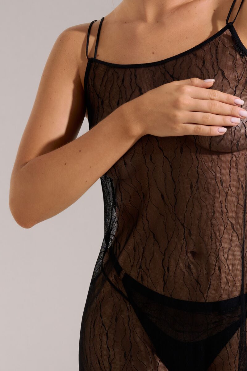 013114 NIGHTSCAPE Chemise - Black