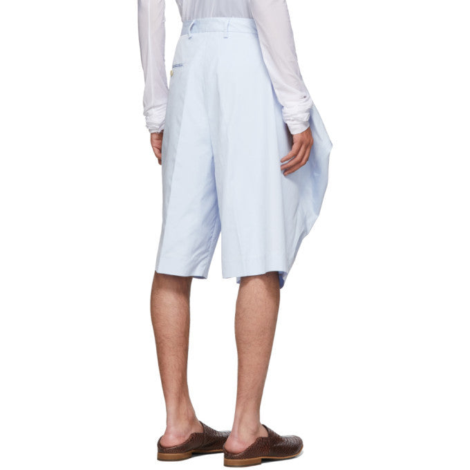 Blue Oversized Bermuda Shorts