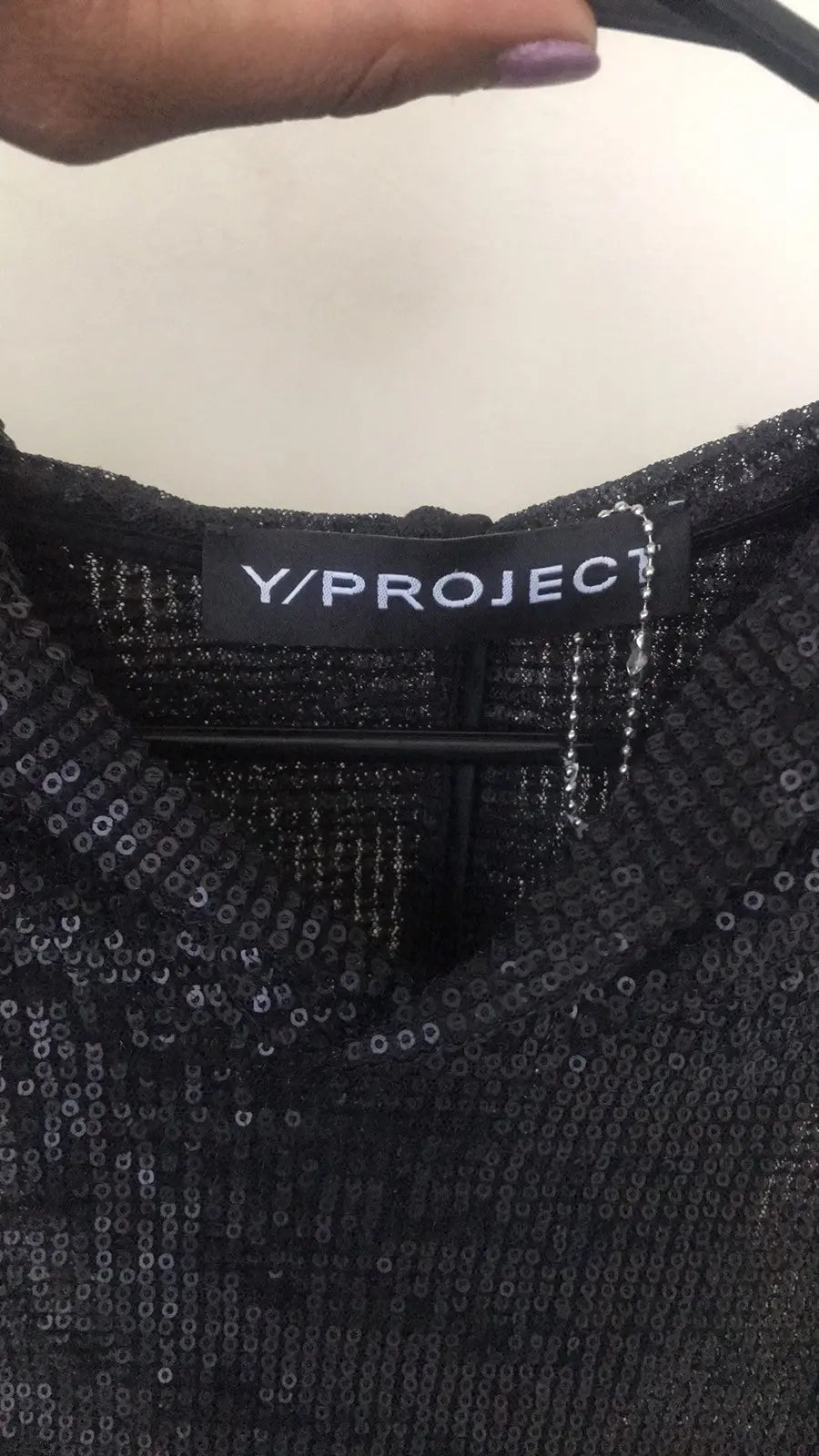 Black Sequin Hoodie