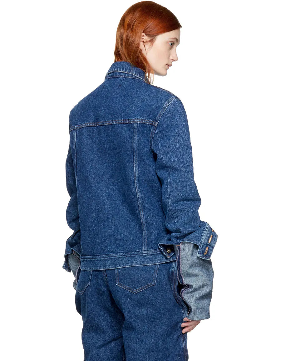 Y/Project - Wire Denim Jacket in Navy
