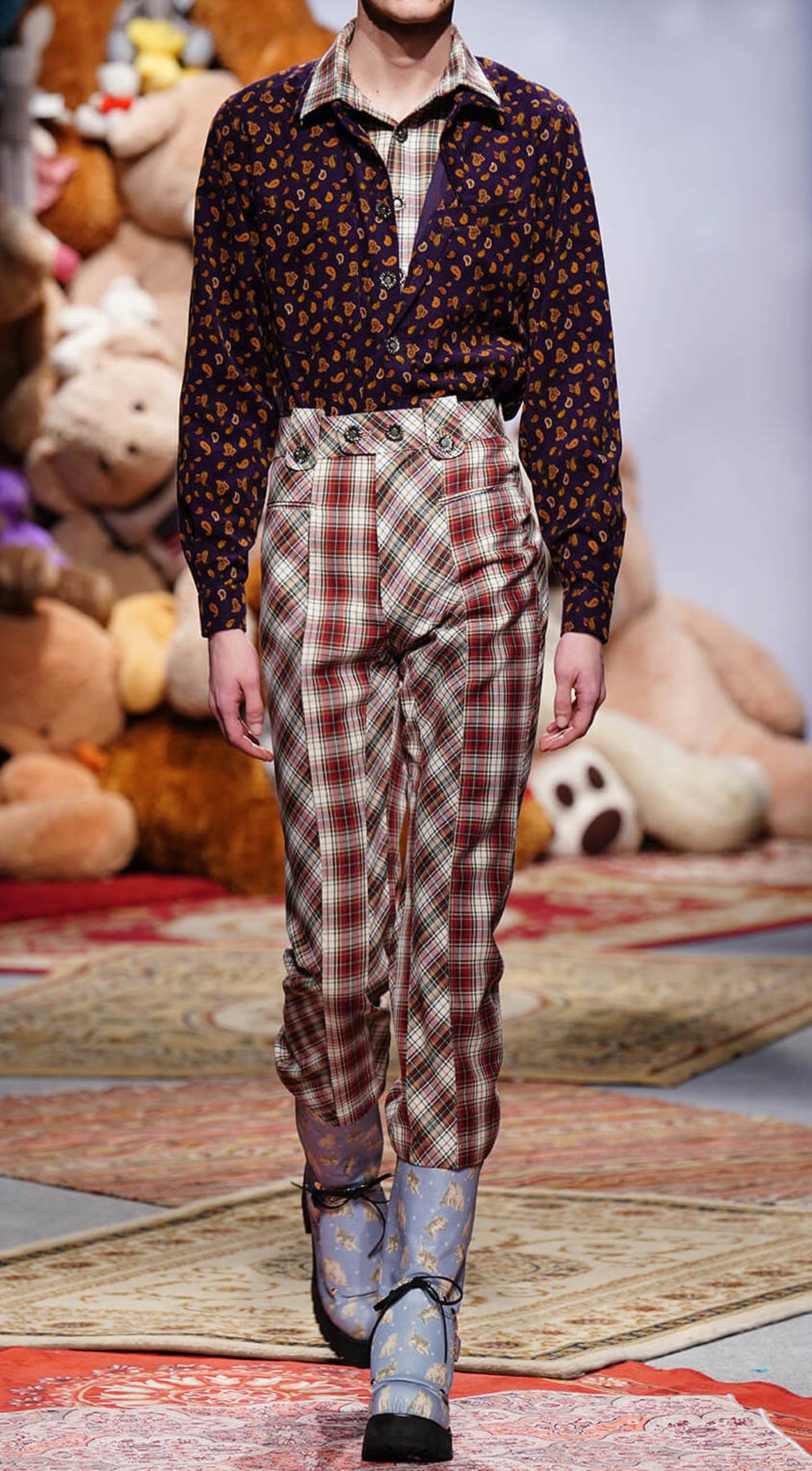 New World Coming Coll. - Pants Red Tartan