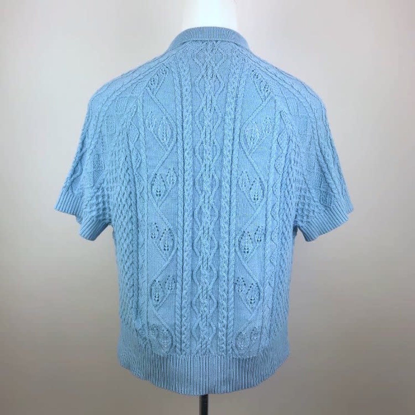 New World Coming Coll. - Polo Blue Oversized Knitted