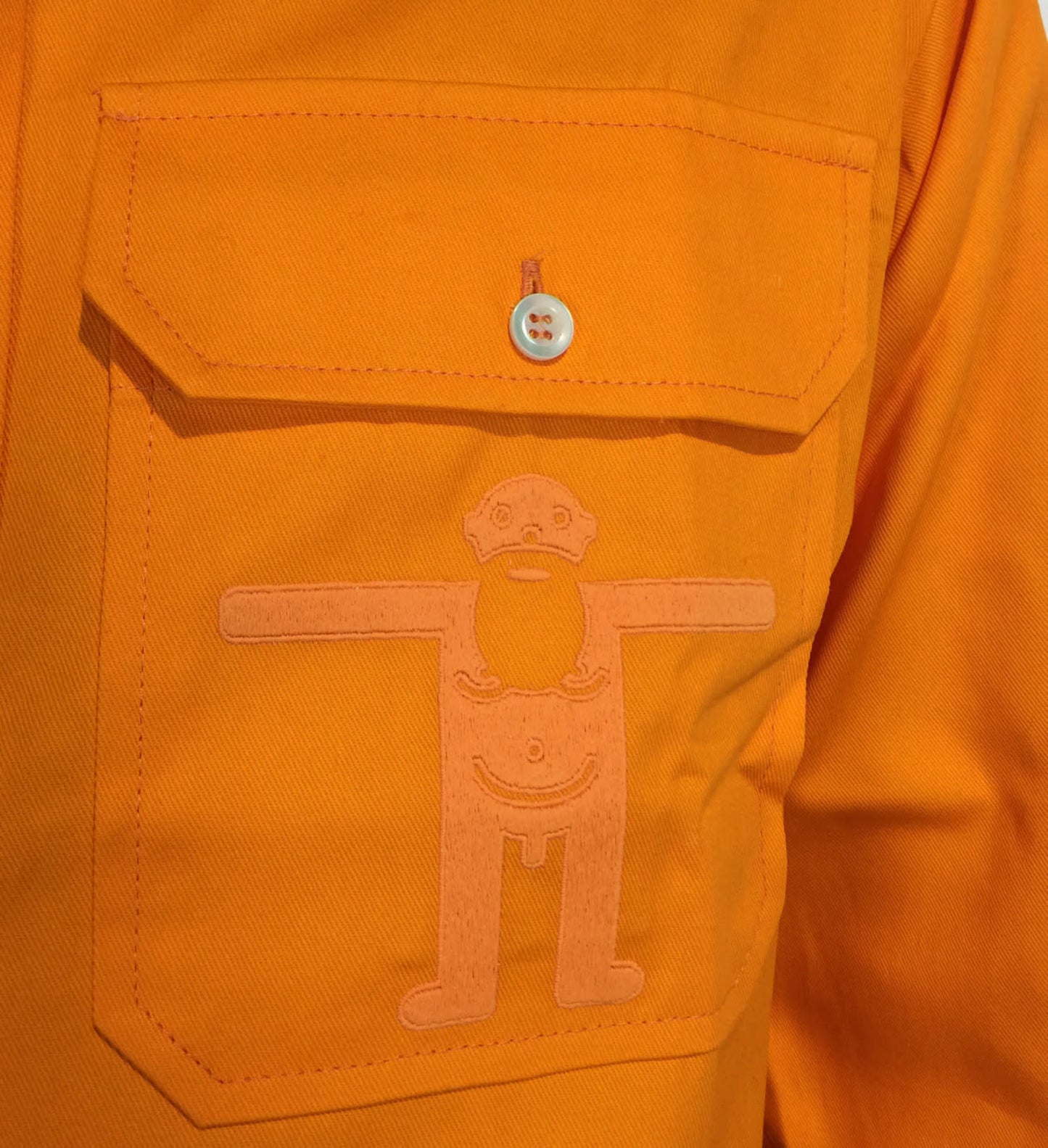 Orange Button Down Shirt