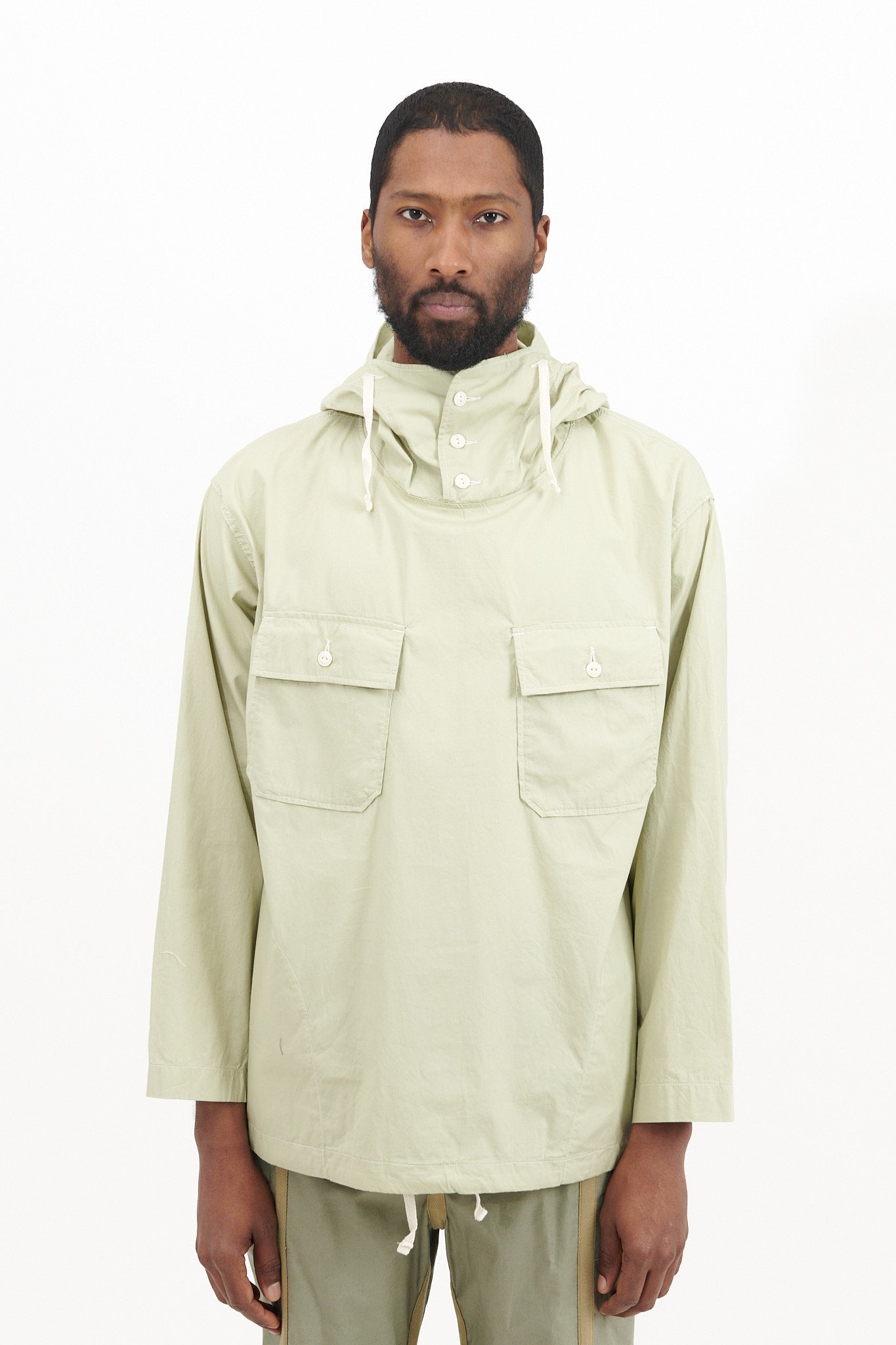 Cagoule Shirt - Lime Superfine Poplin