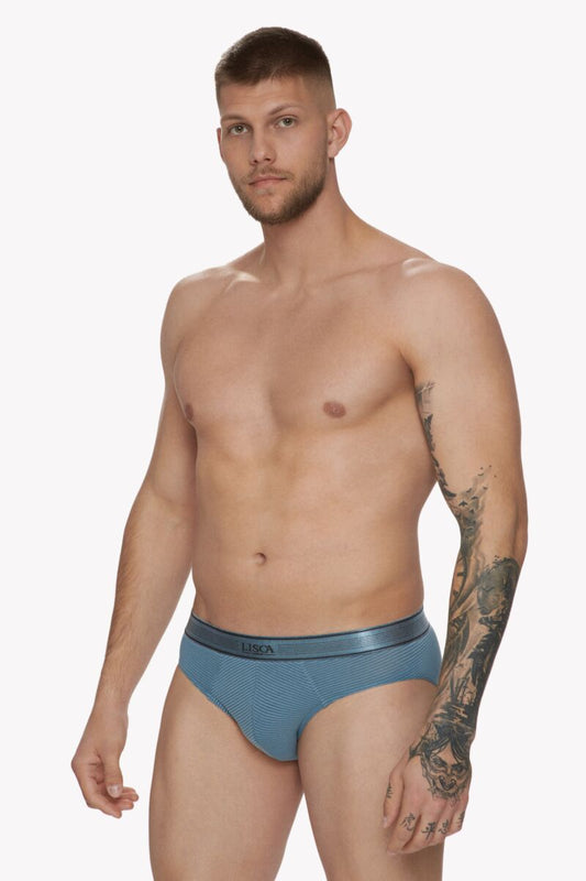 032016 ZEUS Mens Briefs - Smokey Blue