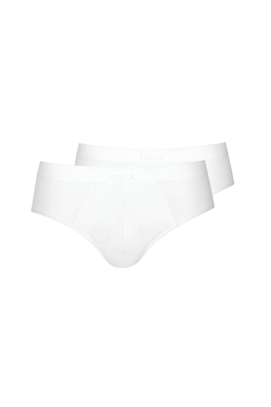 032034 HERMES 2-Pack Mens Briefs - White