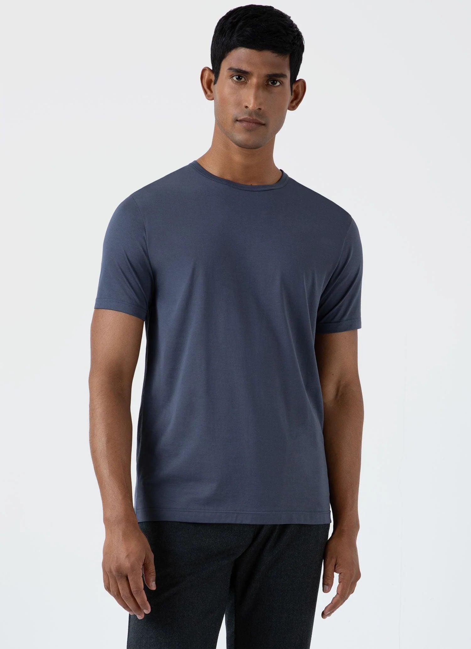Sunspel  Classic T-Shirt - Slate Blue
