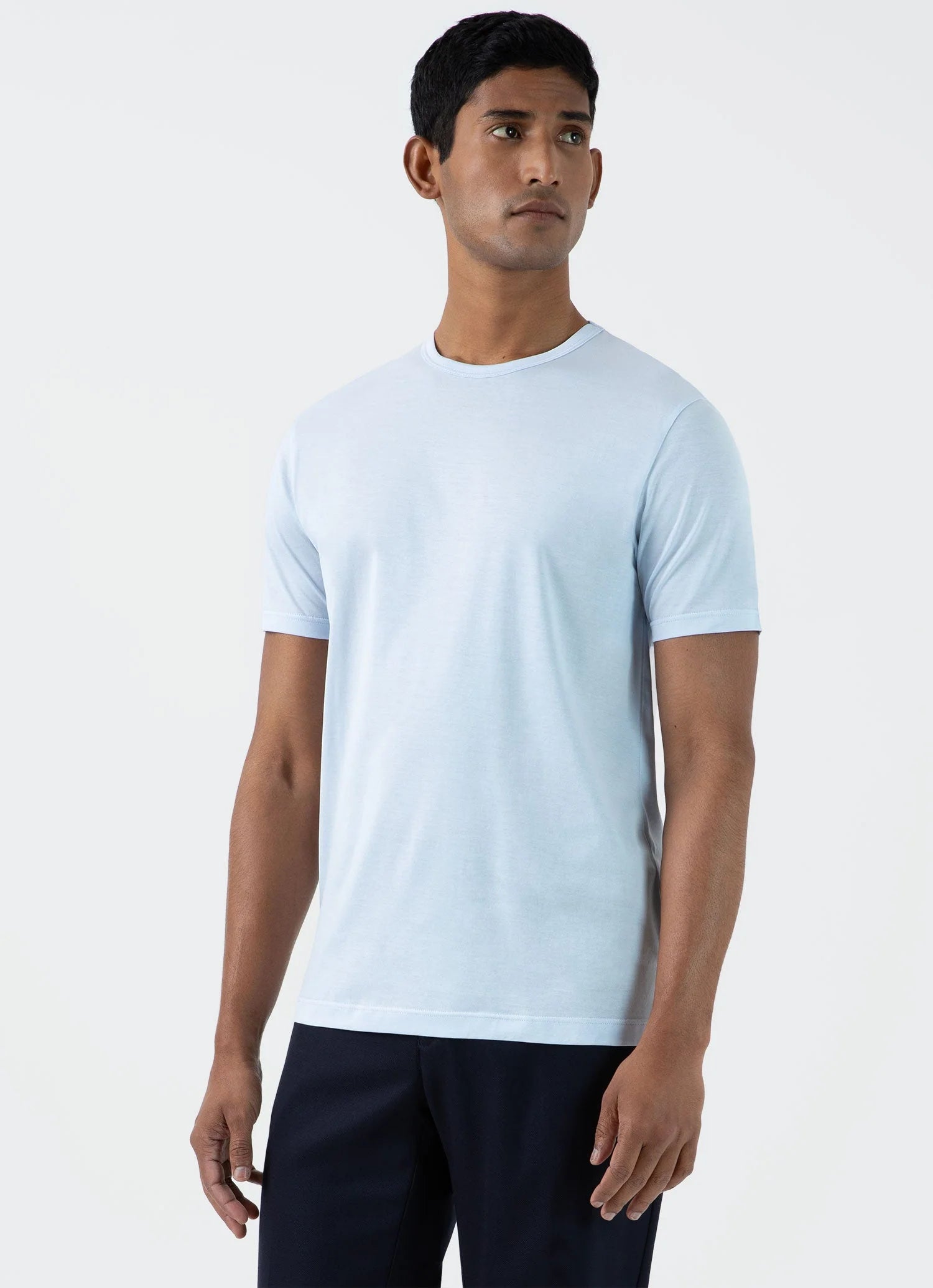 Sunspel  Classic T-Shirt - Light Blue