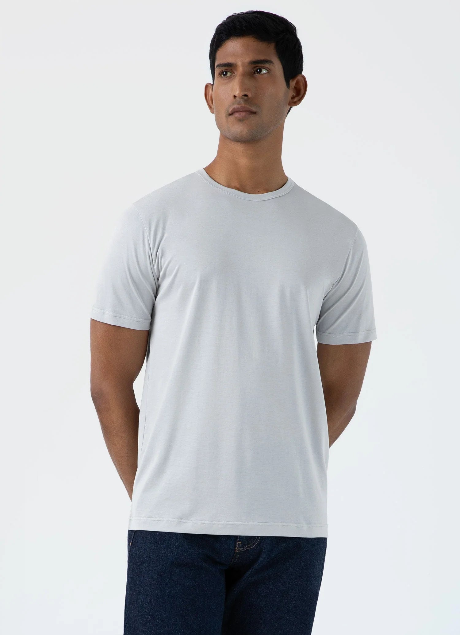 Sunspel  Classic T-Shirt - Smoke
